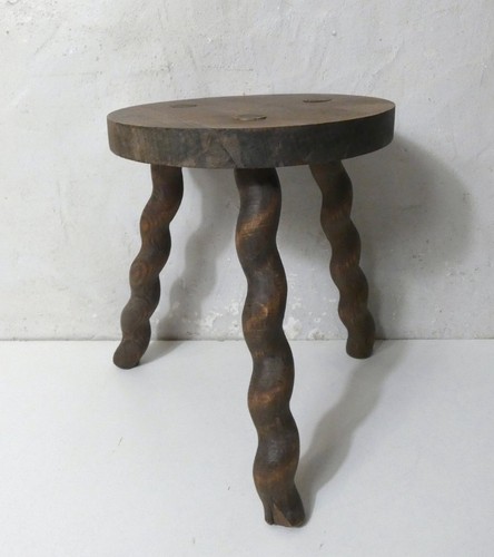 Ancien tabouret bois - ancien,
