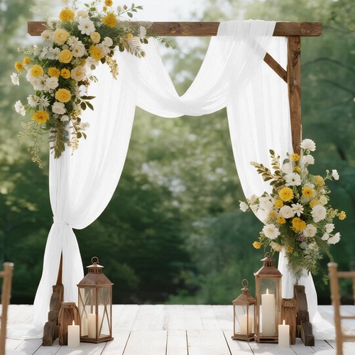Arche tenture mariage blanc - mariage,