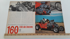 FORD 1923 T BUCKET HEMI SUPERCHARGED AA / ALTERED ORIGINAL 1965 ARTICLE