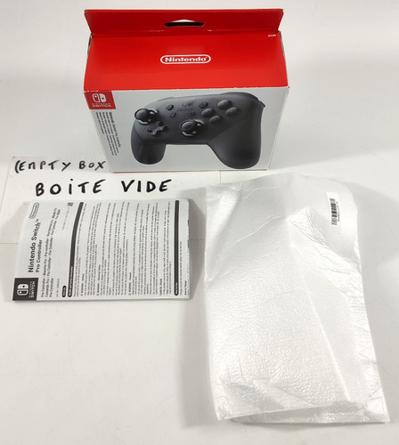 Boite vide notice manette - boite, et