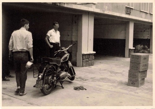 Ancienne photographie moto - ancienne,