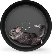 15" Aluminum Alloy Chinchilla & Small Animals Exercise Wheel - Large, Black