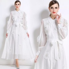 Robe Longue Blanche Élégante