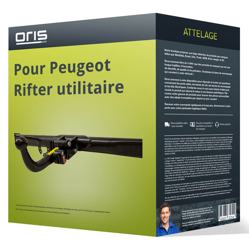 Attelage pour peugeot rifter - peugeot,