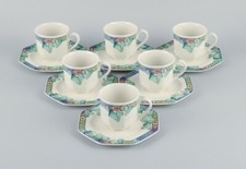 Villeroy & Boch, Allemagne. Service à café en porcelaine "Pasadena" pour 6 pe...