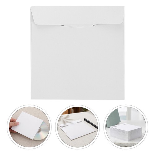 White paper dvd sleeves - white,