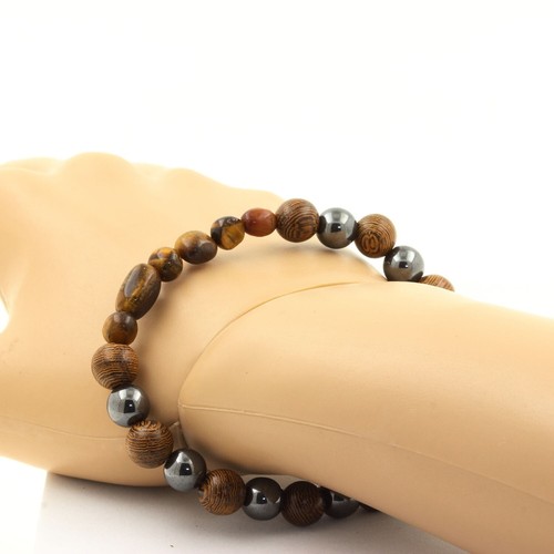 Bracelet perles oeil tigre - perles,