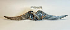 19c.Antique Silver Plated Bronze Imperial Eagle Letter Opener signed Vandaele