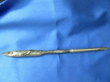 OLD SILVER METAL NIB HOLDER bird decorations "-