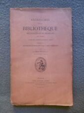 FRANKLIN ALFRED BIBLIOTHÈQUE