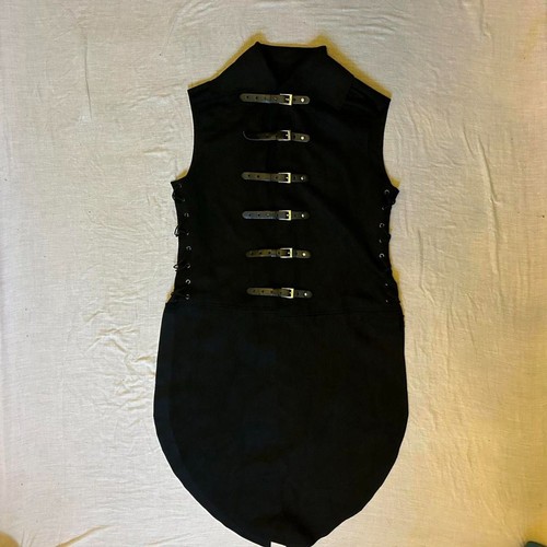Men black and silver gilet - black,