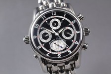 Maurice Lacroix Masterpiece Chrono Globe MP6398 AT Watch From JP [ Box Damaged ]