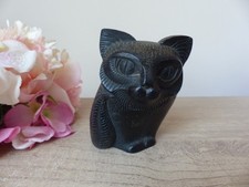 Ancienne statuette chat noir