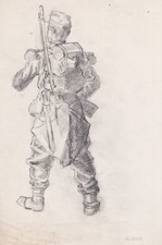 Soldat Uniforme Militaria Dessin De Faber Du Faur 1870