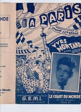 YVES MONTAND PARTITION À