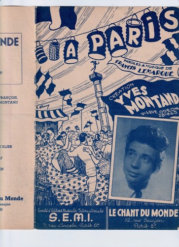 Yves montand partition - montand,