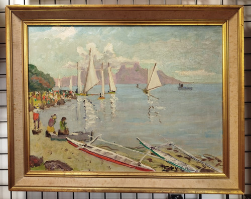 Tableau signe huile sur - signe,