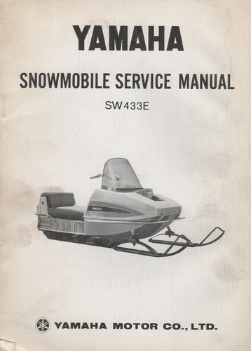 1971 yamaha snowmobile sw433e - yamaha,