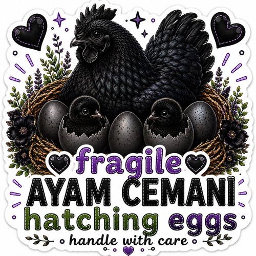Ayam cemani hatching - ayam,