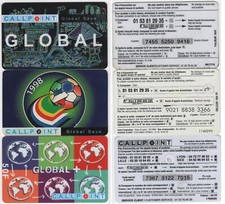 GLOBAL CALLPOINT GLOBAL SAVE LOT 3 PREPAID PHONE CARDS