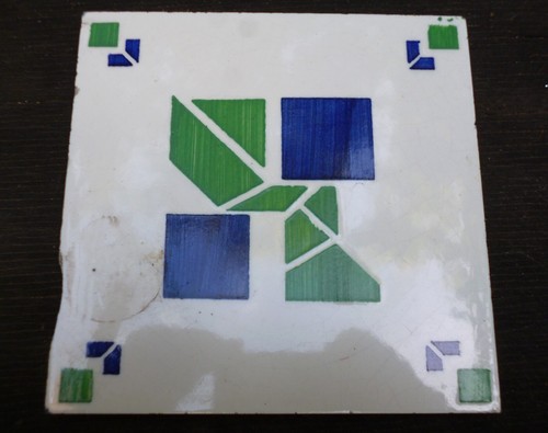 Carreau faience ancien - , art