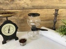 825⚜️ Antique Bodum Glass Depression Coffee Maker Height 28cm Vintage