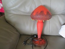glass leg mushroom lamp