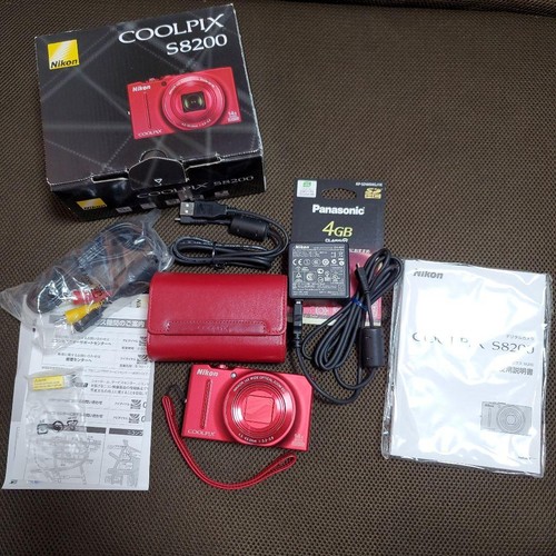 Nikon coolpix s8200 rouge avec - coolpix,