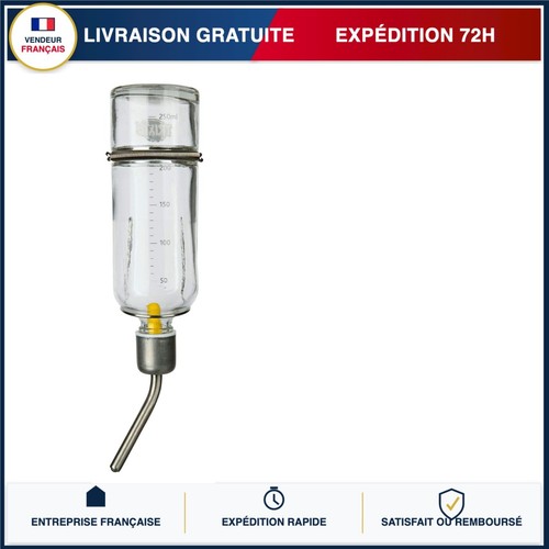 Biberon verre 250 motif - verre, ml