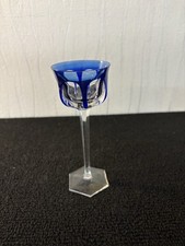 Baccarat Crystal Overlay Blue Liquor Glass?