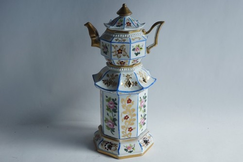 Tisanière porcelaine xixe - tisanière,