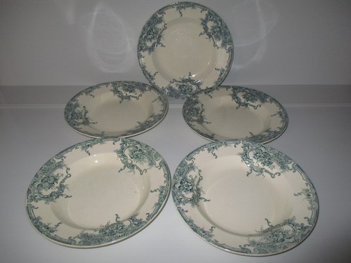 Assiettes creuses terre - 5,
