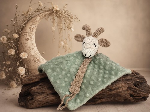 Doudou bébé fait main - doudou,