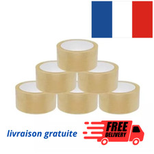 Rouleau de Ruban Adhésif Marron ou transparent ,48mm x 100m