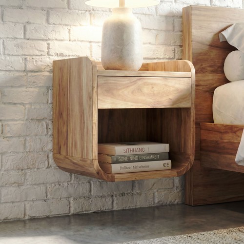 Table chevet 35x33cm bois - de,