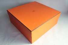 HERMES orange cardboard box 43x43x18 cm bag Kelly Birkin (71515)