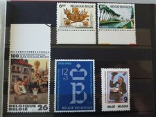 timbres Belgique : 1980 - 1987