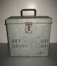 Ancienne Boite Caisse Zinc &