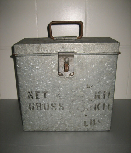 Ancienne boite caisse - ancienne, zinc