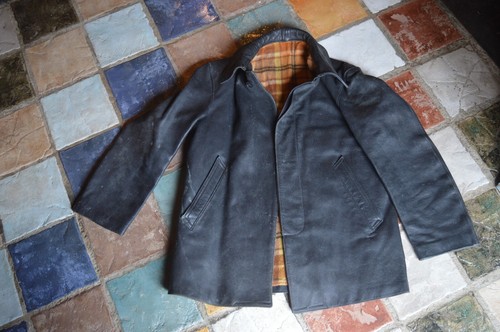 Veste cuir corbusier jacket - no,