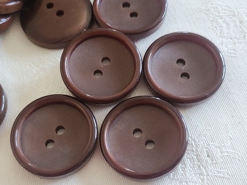 Lot gros boutons vintage - 6,