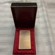 briquet dupont plaque or