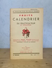 ARBRES FRUITIERS CULTURE TAILLE CALENDRIER DU FRUCTICULTEUR ET VITICULTEUR 1963