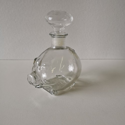 Ancien flacon zoomorphe cochon - flacon,