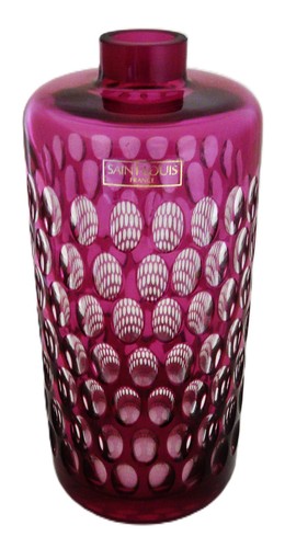 1970 vase rouleau cristal - vase,