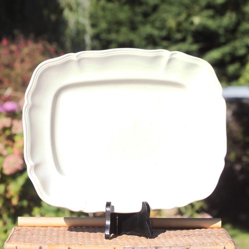 Grand plat ivoire - , rectangle