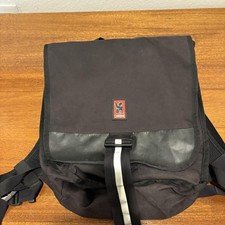 Chrome Bravo Rolltop Backpack Black Reflective Commuter Messenger Bag USA Made