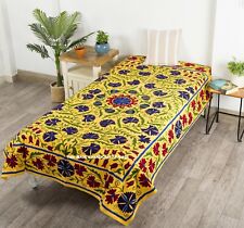 Broderie Originale Ouzbèke Vintage Décor Mural Nappe Artisanale Suzani Indienne