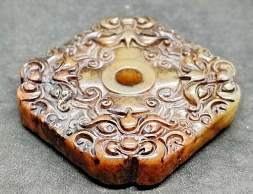 Ancien masque jade hetian - ancien,