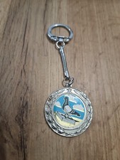 Vintage Colombophile Traveler Pigeon Medal Keychain Keychain